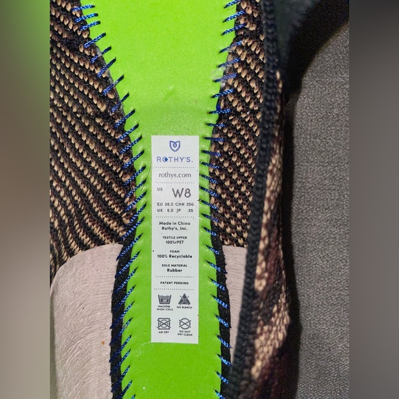 Rothy's Leopard Print Flats with Black Accents - Picture 3 of 5